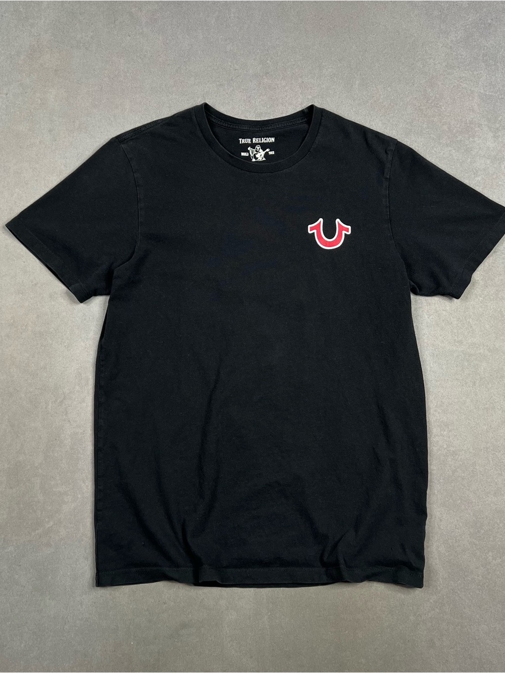 True Religion World Tour Buddha Graphic Tee Black